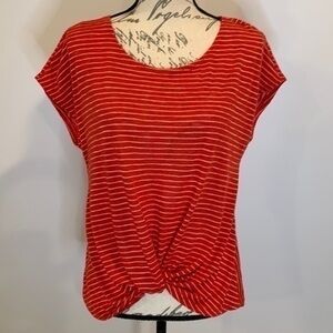 FREE with purchase! W5 Striped twist front top NWT S